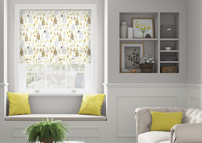 Amala, Saffron - Roman Blind - Image 3